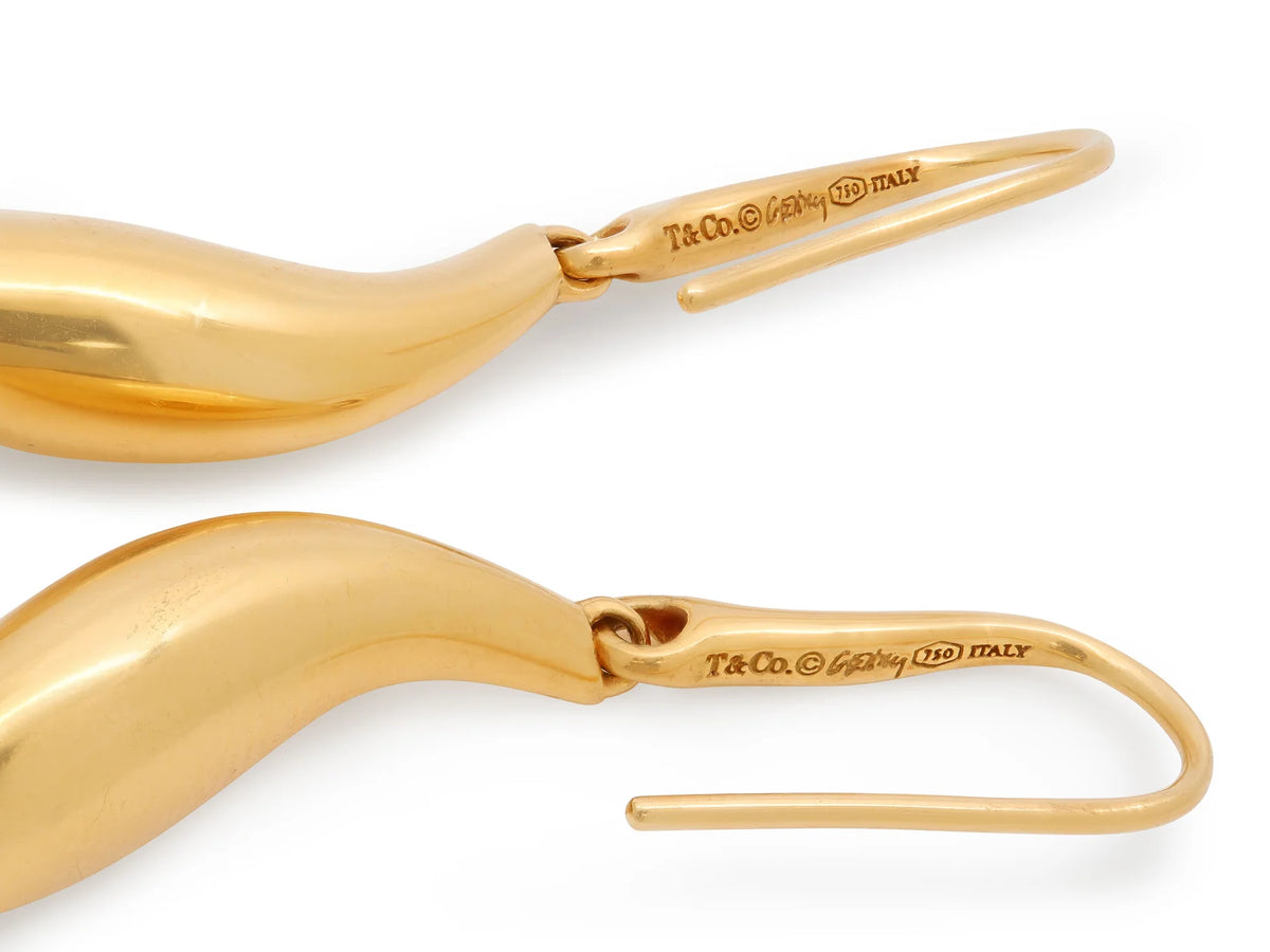 Tiffany & Co. Frank Gehry 'Fish' Earrings in 18K Gold