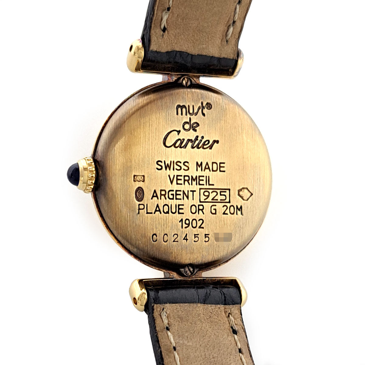 CARTIER Must Colisée Vermeil SM