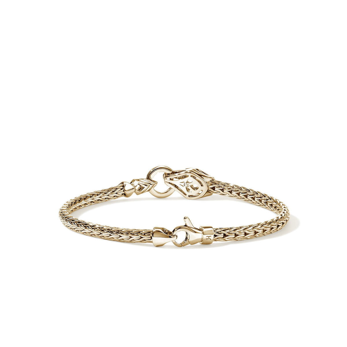 Naga Bracelet, Gold, Diamonds, 3.5MM