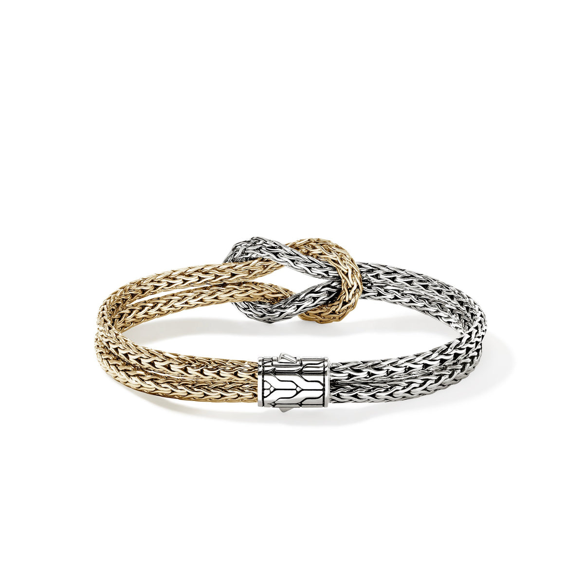Love Knot Bracelet, Gold, Sterling Silver, 7MM