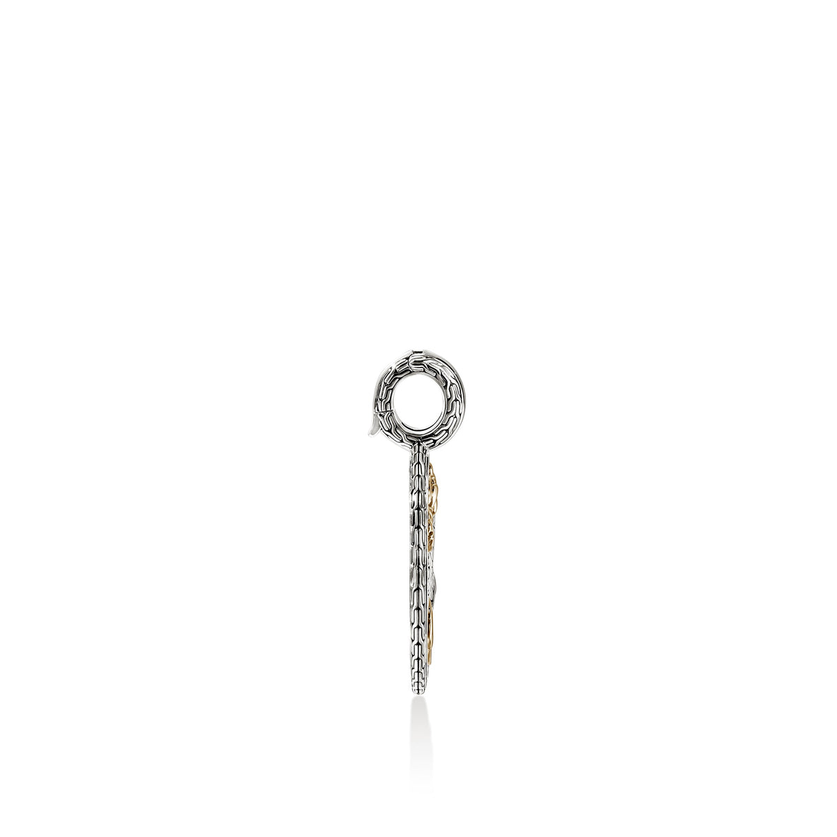 Naga Talisman Charm, Gold, Sterling Silver, Diamonds