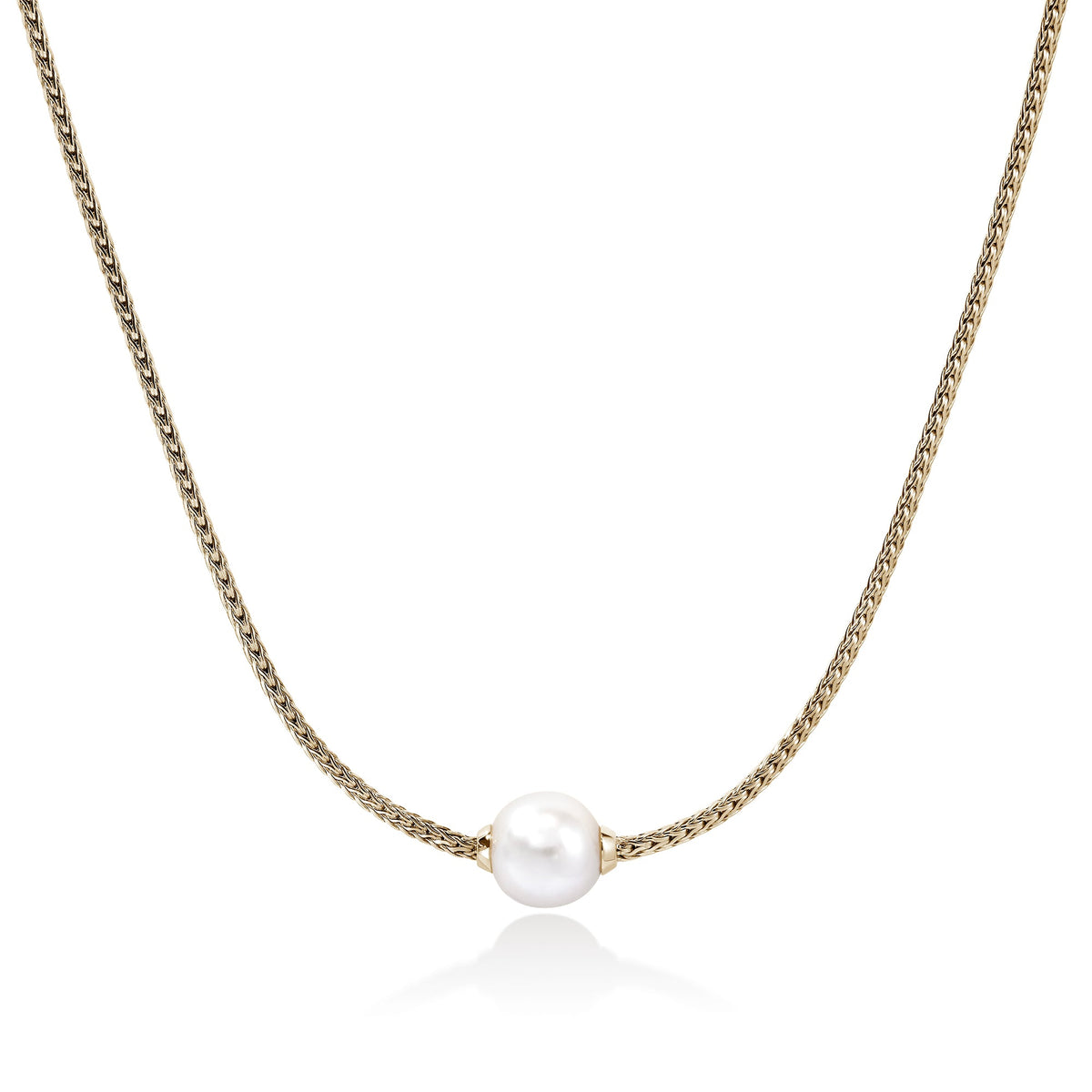 JH Essential Pearl Necklace, Gold, 1.8MM