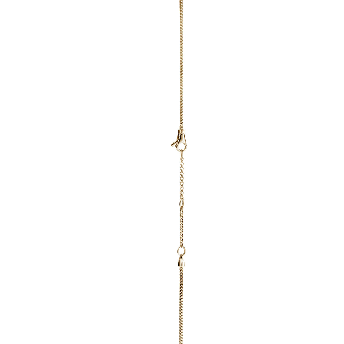 Love Knot Y Necklace, Gold, Diamonds