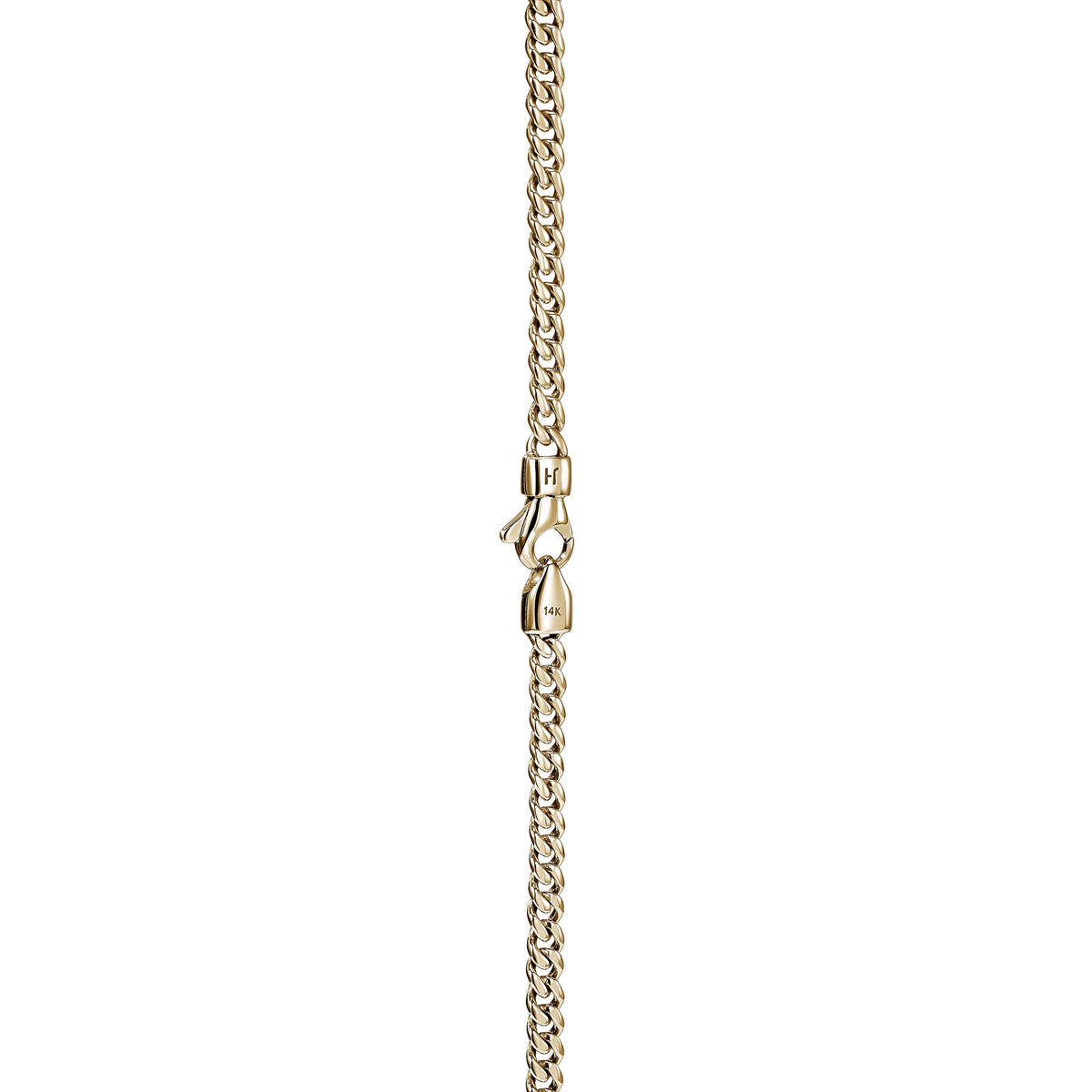 Curb Chain Necklace, Gold, 3.9MM