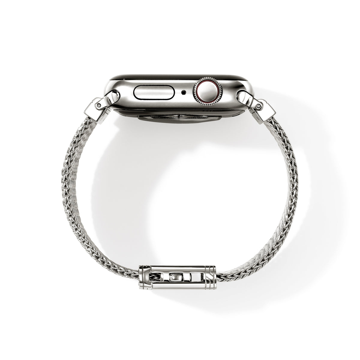 Smartwatch Strap, Silver, Diamonds, 18MM