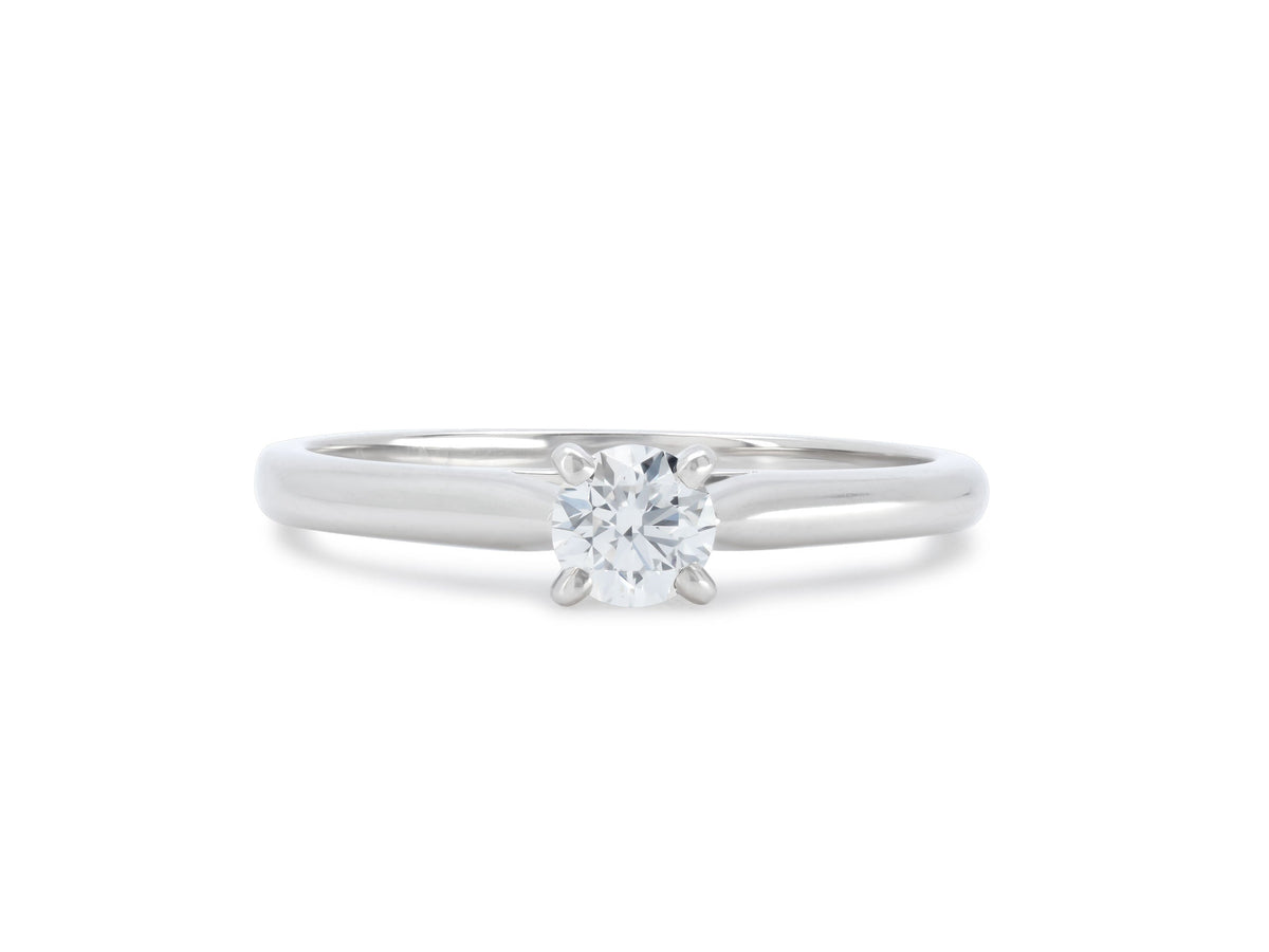 Anillo de Promesa de Diamante 'Solitaire 1895' de Cartier, 0.20 quilates, en Platino