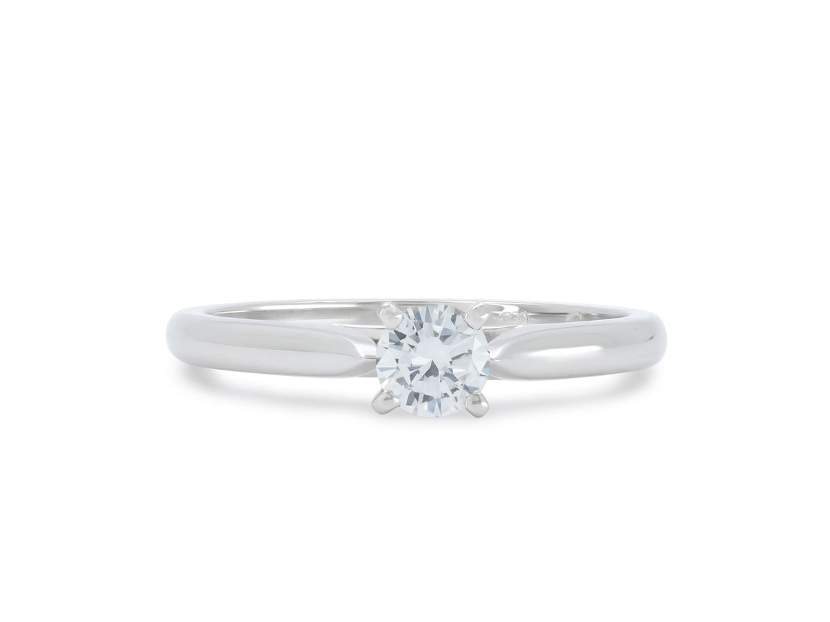 Anillo de Promesa de Diamante 'Solitaire 1895' de Cartier, 0.23 quilates, en Platino