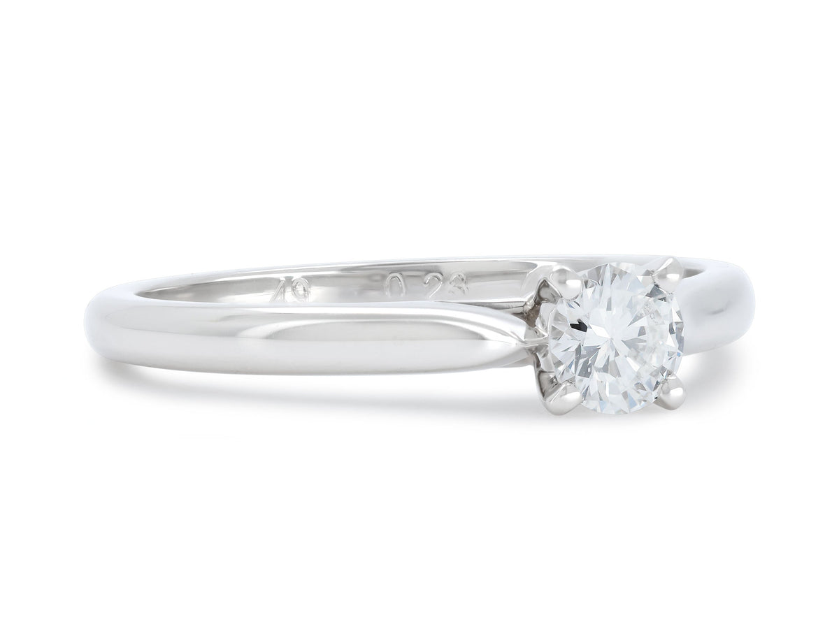 Anillo de Promesa de Diamante 'Solitaire 1895' de Cartier, 0.23 quilates, en Platino