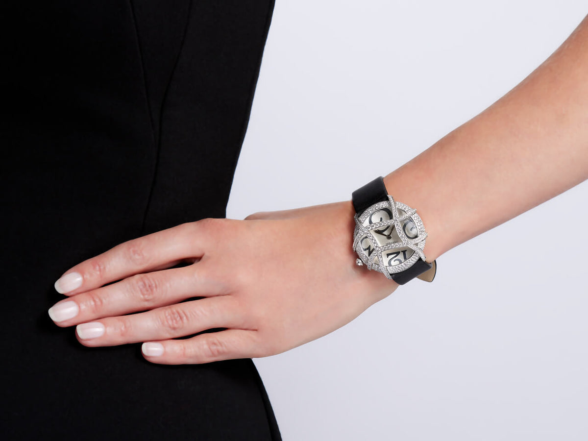 Reloj Cartier Diamond Ronde Folle en 18K