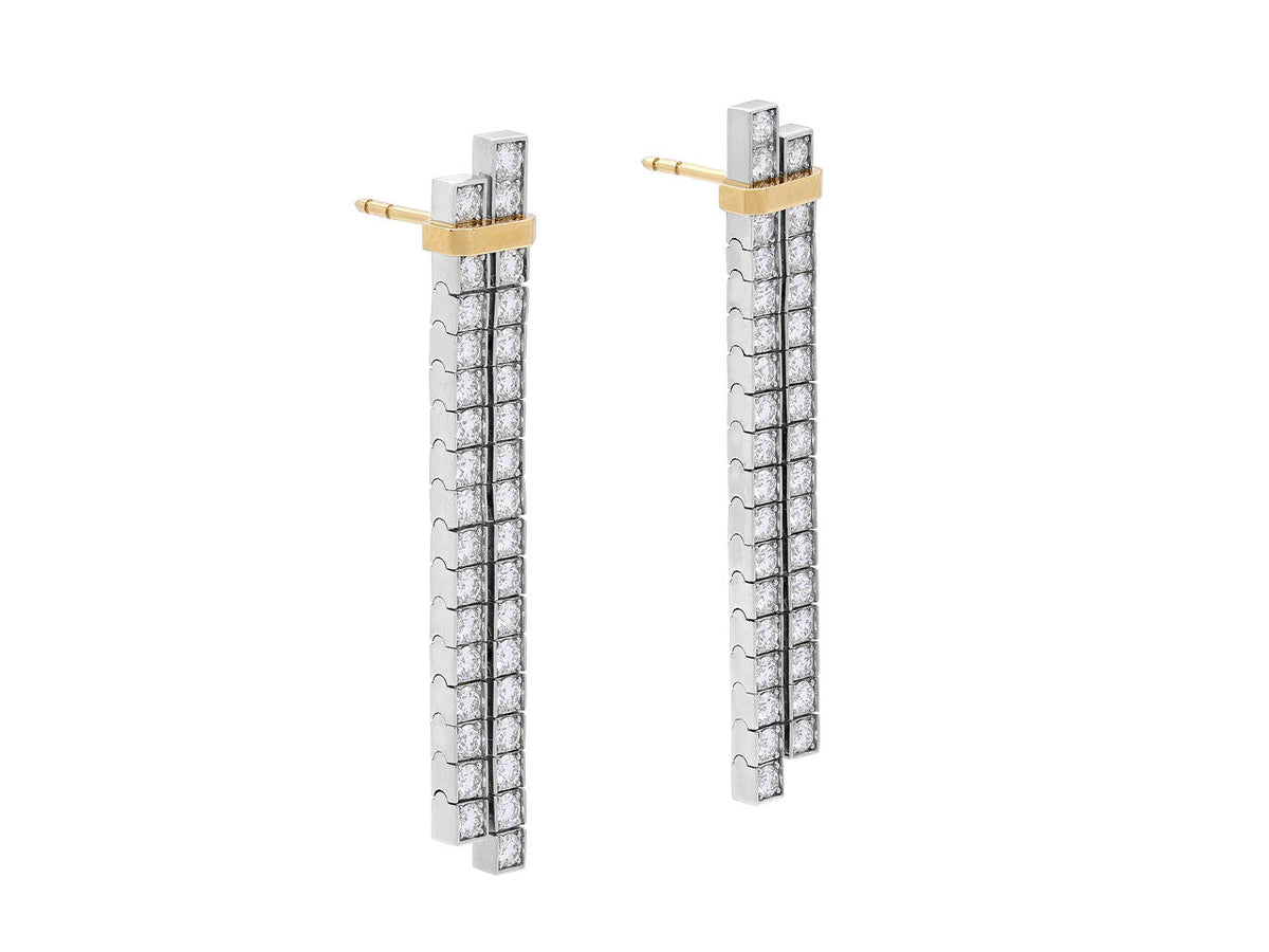 Pendientes Colgantes 'Edge' de Tiffany & Co. en Platino y Oro de 18K