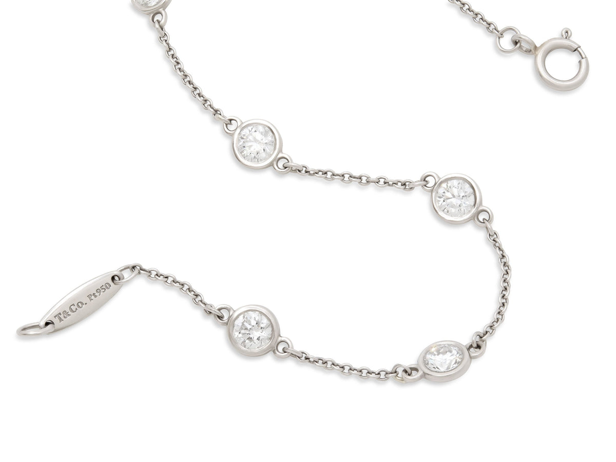 Pulsera 'Diamantes a la Vista' de Tiffany & Co. Elsa Peretti en Platino