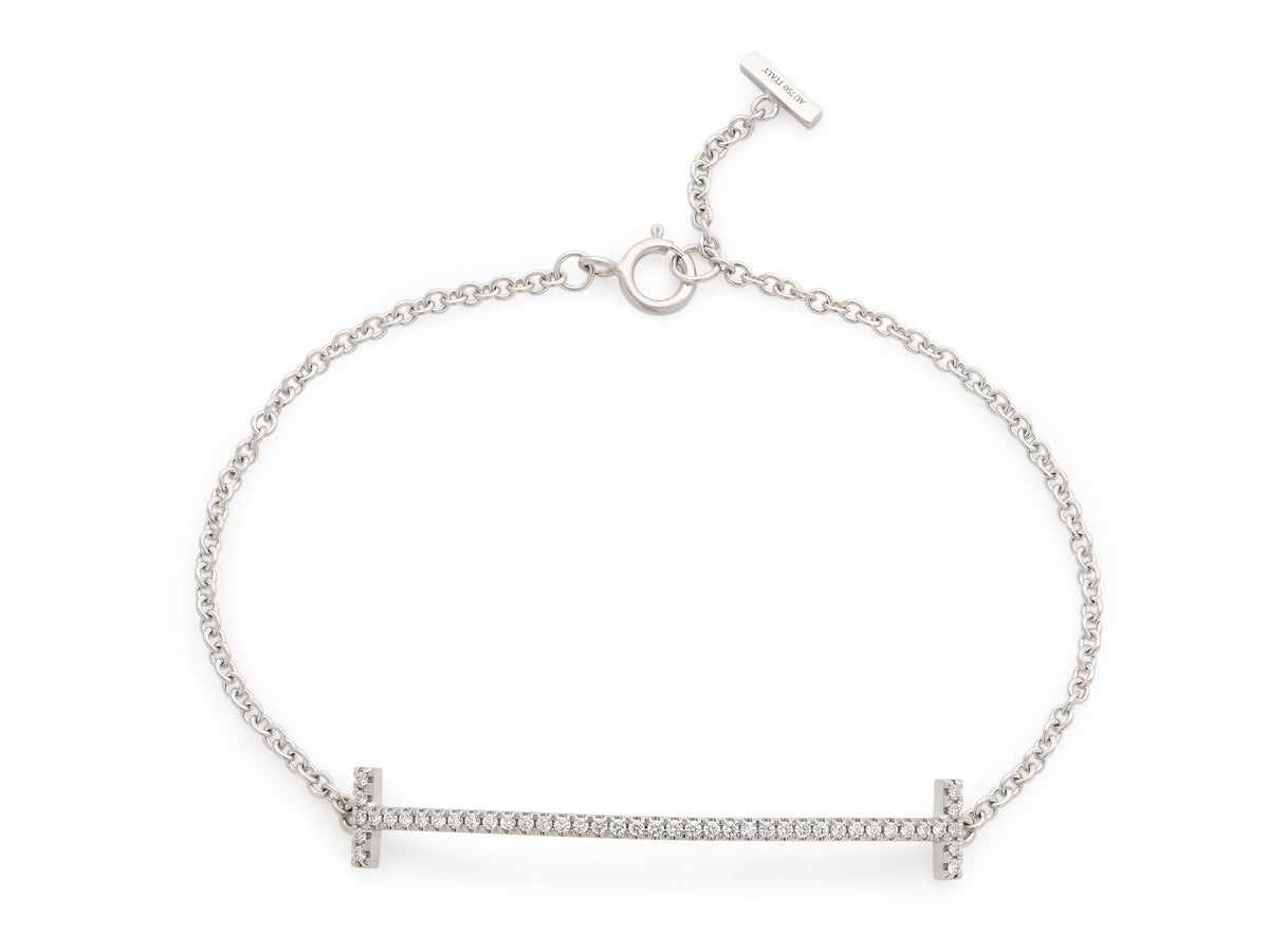Pulsera de Diamantes 'Tiffany T Smile' en Oro Blanco de 18K de Tiffany & Co.
