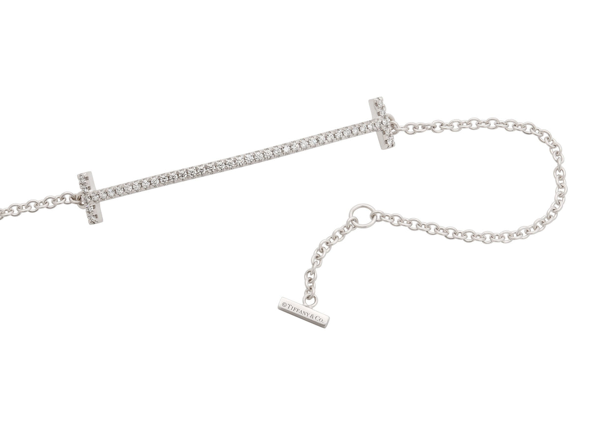 Pulsera de Diamantes 'Tiffany T Smile' en Oro Blanco de 18K de Tiffany & Co.
