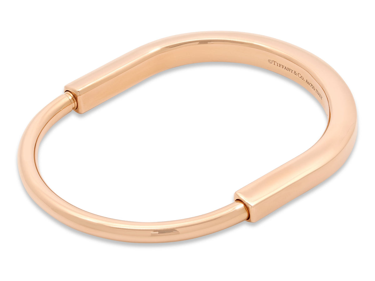 Pulsera Bangle 'Lock' de Tiffany & Co. en Oro Rosa de 18K