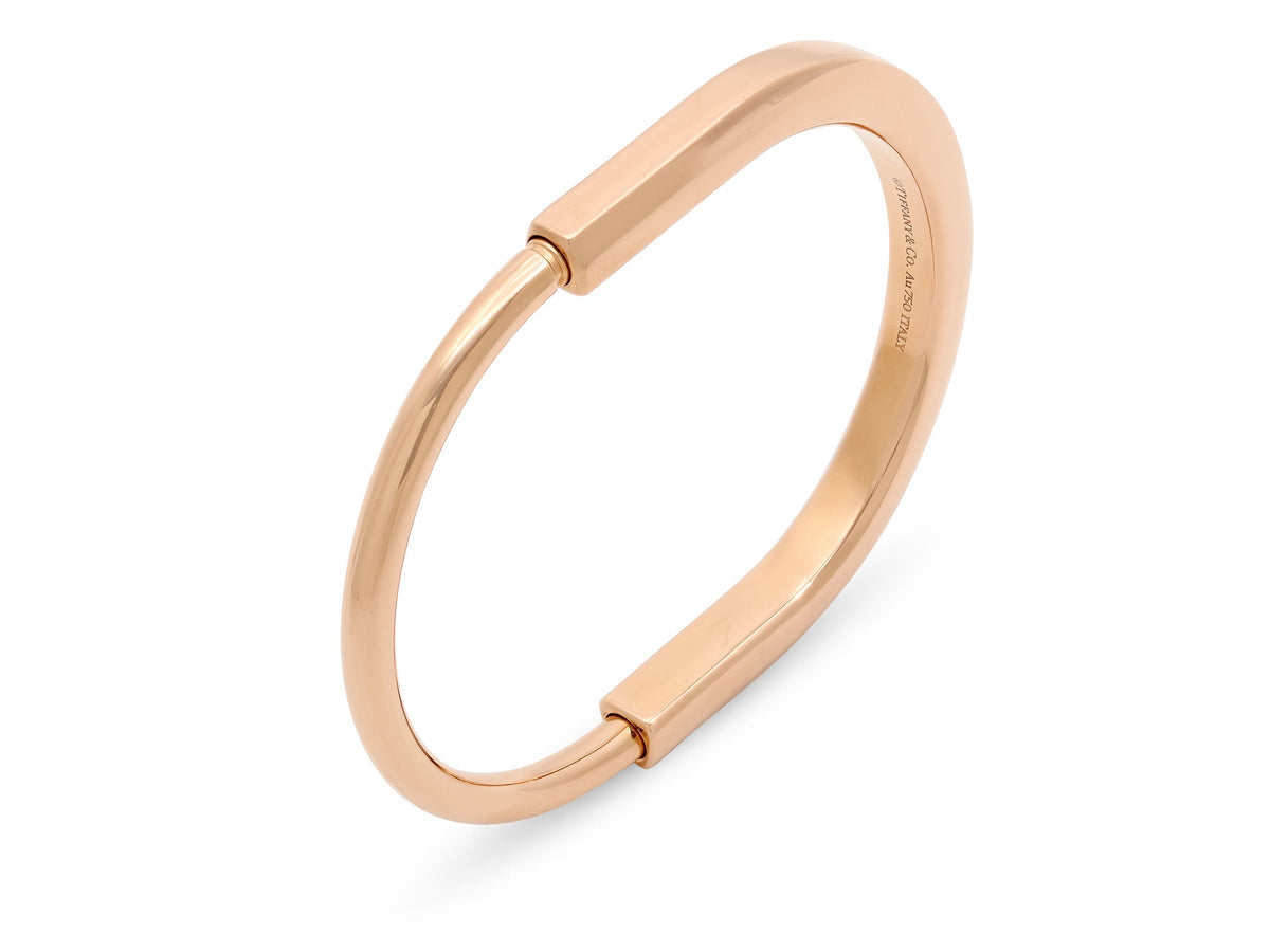 Pulsera Bangle 'Lock' de Tiffany & Co. en Oro Rosa de 18K