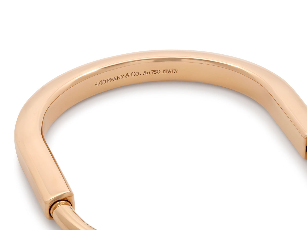 Pulsera Bangle 'Lock' de Tiffany & Co. en Oro Rosa de 18K