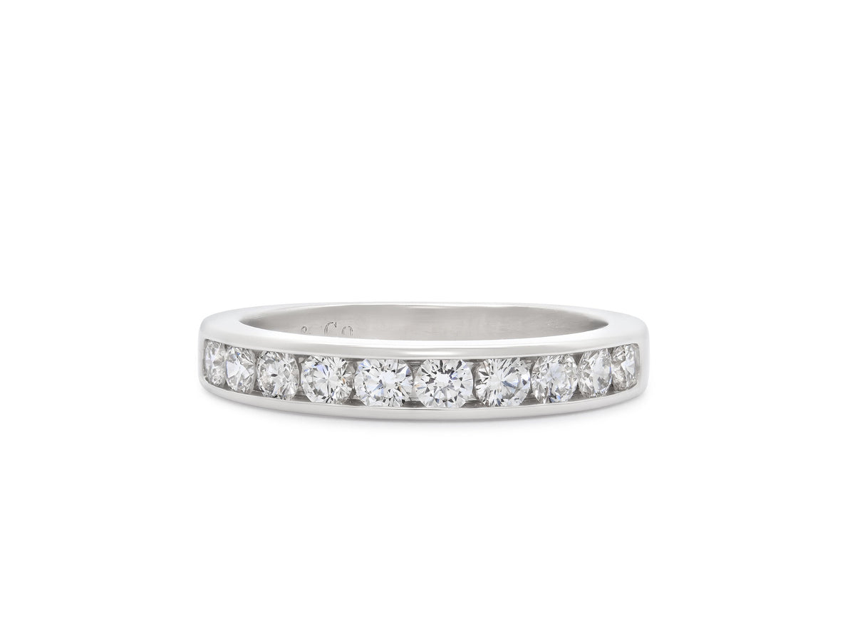 Anillo de Diamantes Medio Eternidad de Tiffany & Co. en Platino