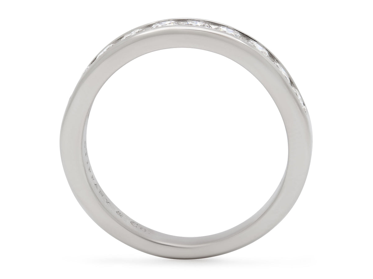 Anillo de Diamantes Medio Eternidad de Tiffany & Co. en Platino