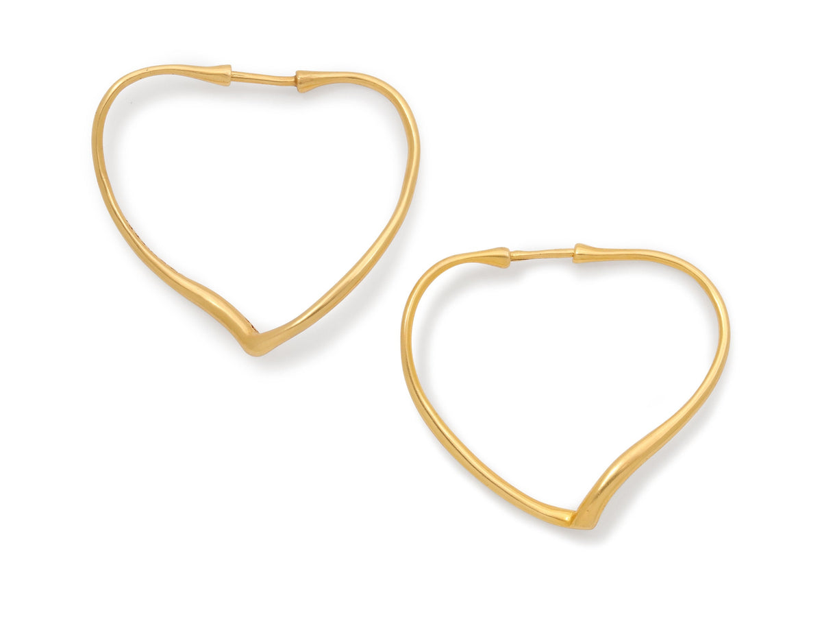 Pendientes 'Corazón Abierto' de Tiffany & Co. Elsa Peretti en Oro de 18K