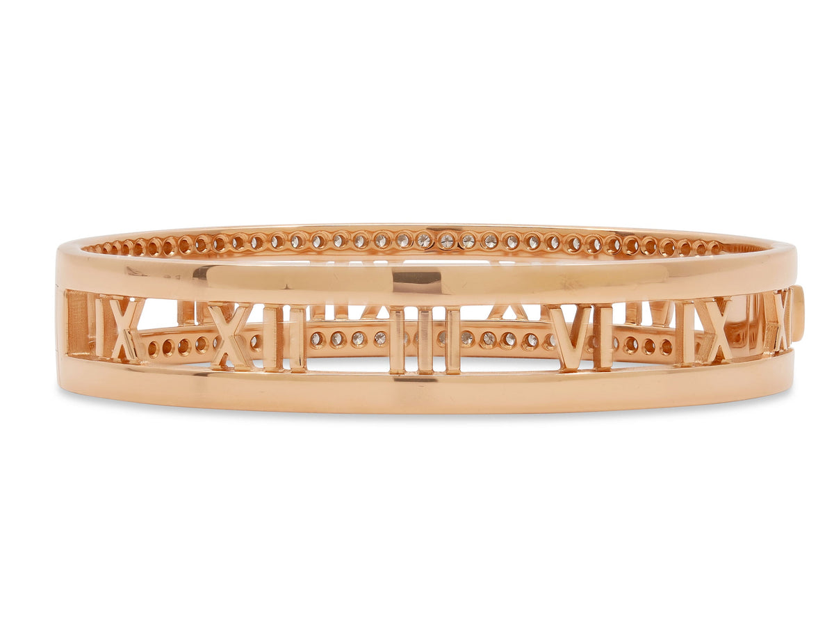 Tiffany & Co. Pulsera 'Atlas' de Diamantes en Oro Rosa de 18K