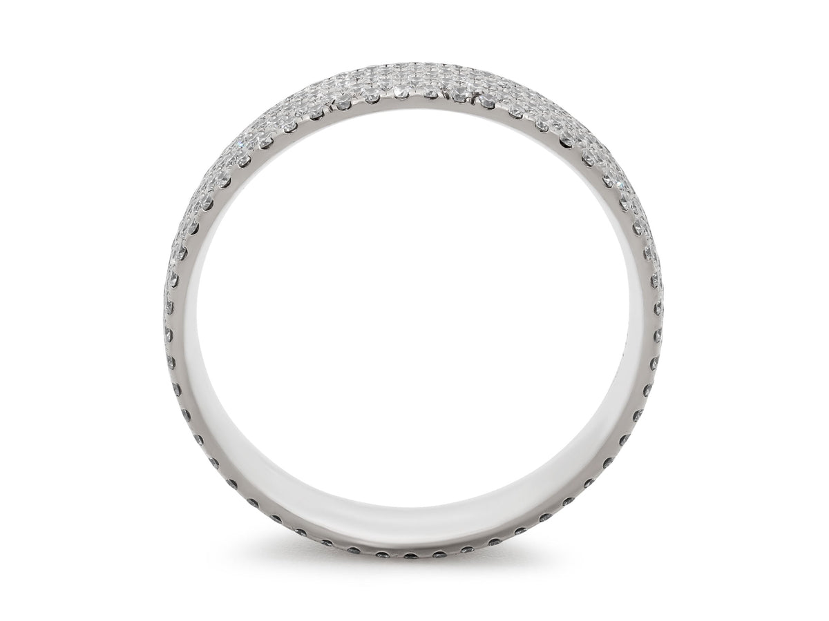 Tiffany & Co. 'Metro' Anillo de Diamantes de Cinco Filas en Oro Blanco de 18K