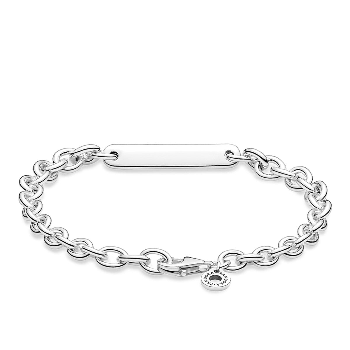 Pulsera de eslabones con barra grabable de Pandora