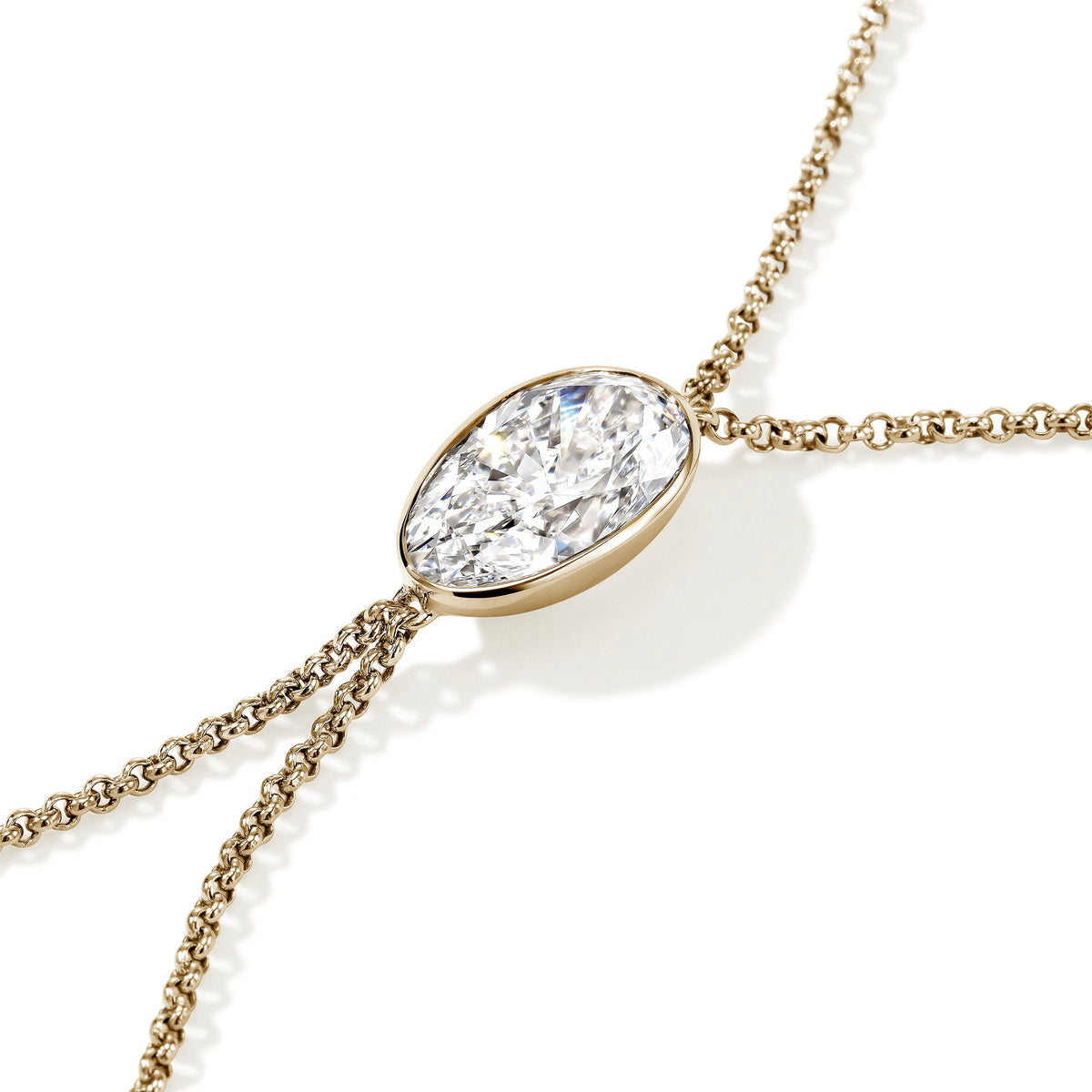 JH Lovestruck™ Hand Chain, Gold, Diamond, 3.25TCW