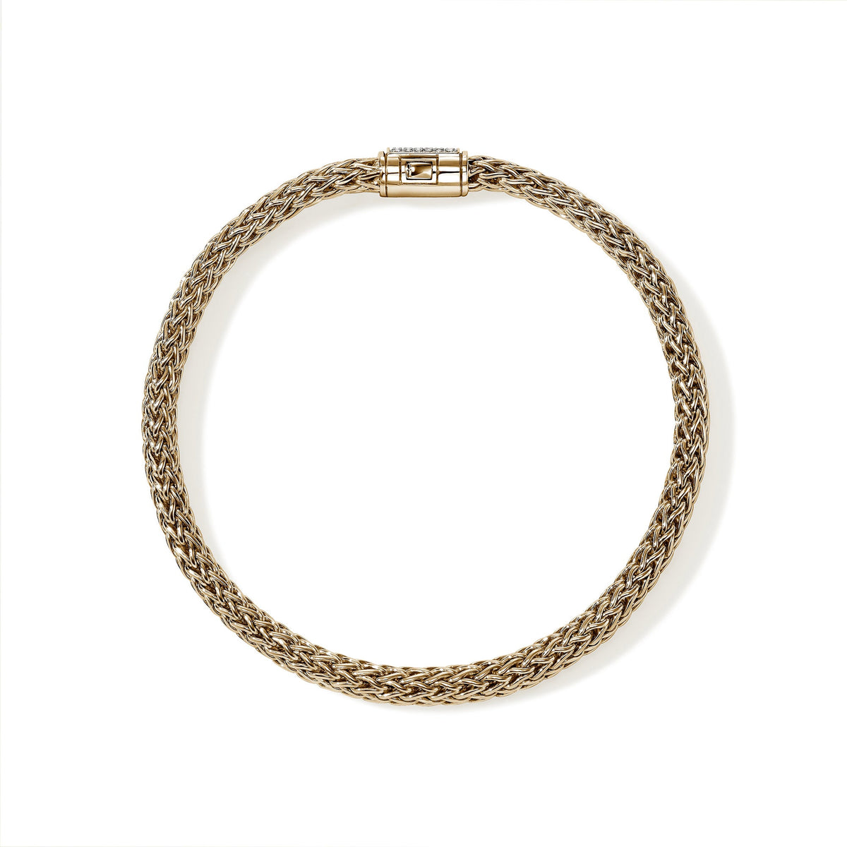 Icon Bracelet, Gold, Diamonds, 5MM