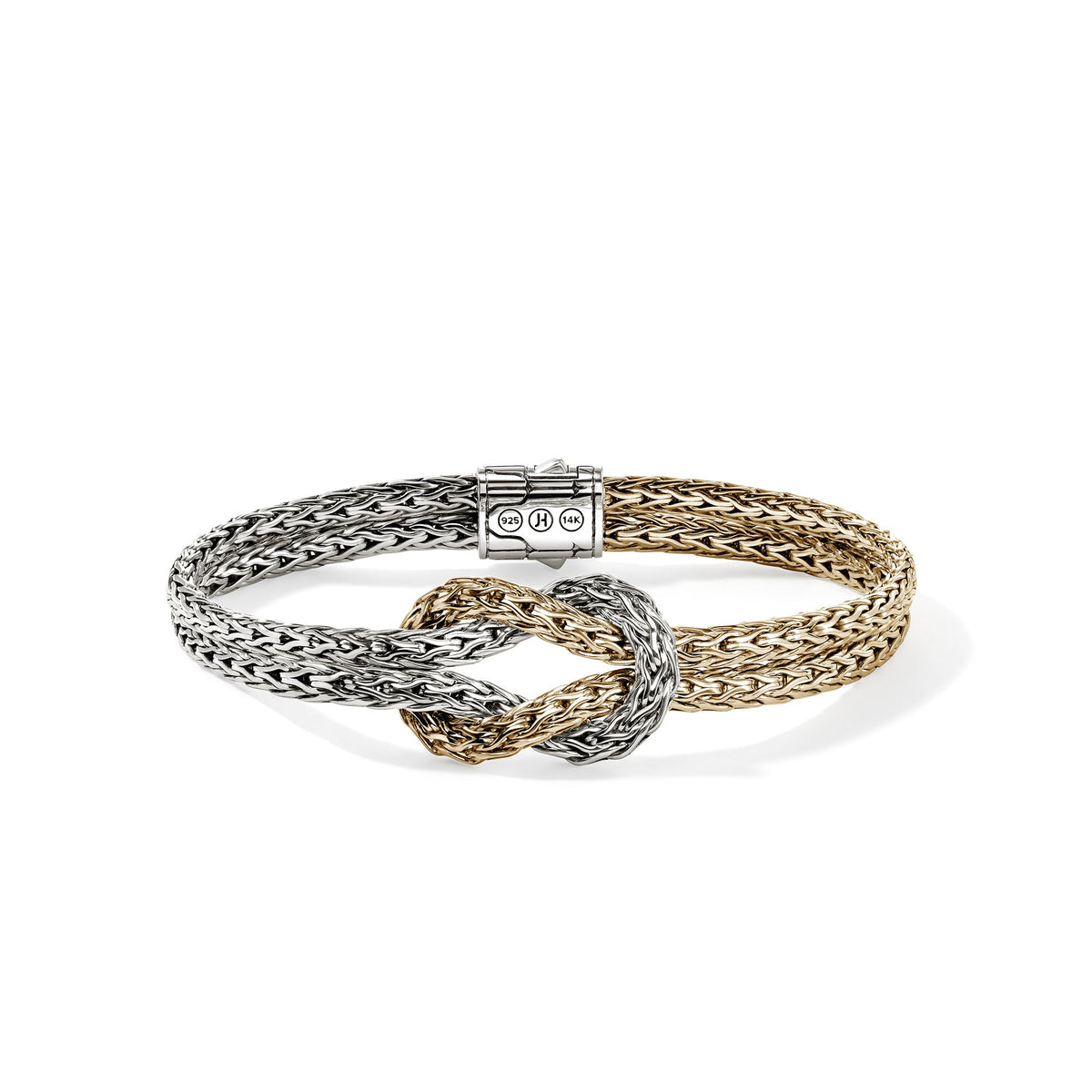 Love Knot Bracelet, Gold, Sterling Silver, 7MM