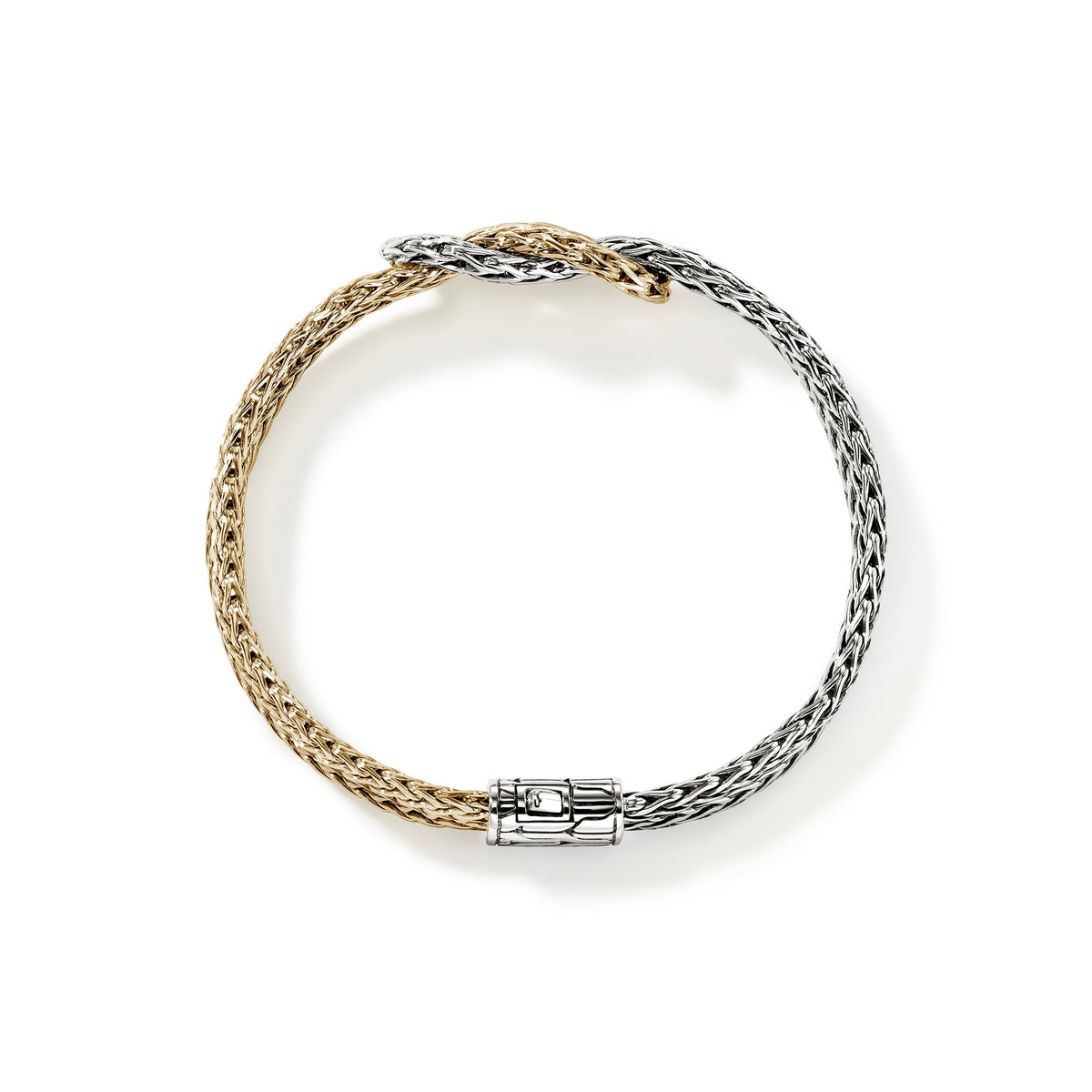 Love Knot Bracelet, Gold, Sterling Silver, 7MM