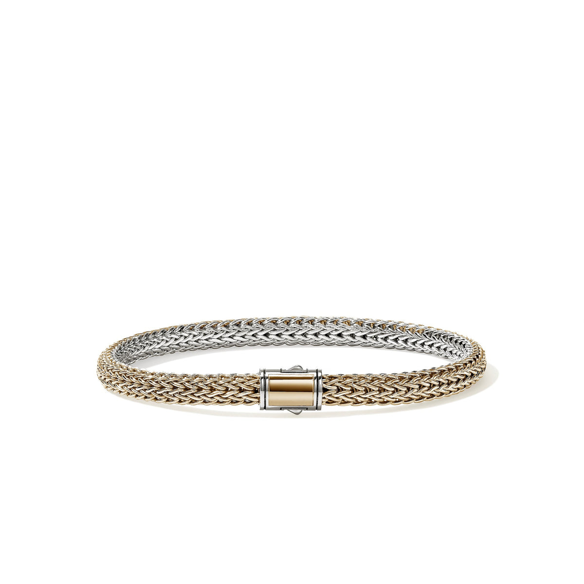 Icon Bracelet, Reversible, Gold, Sterling Silver, 5MM