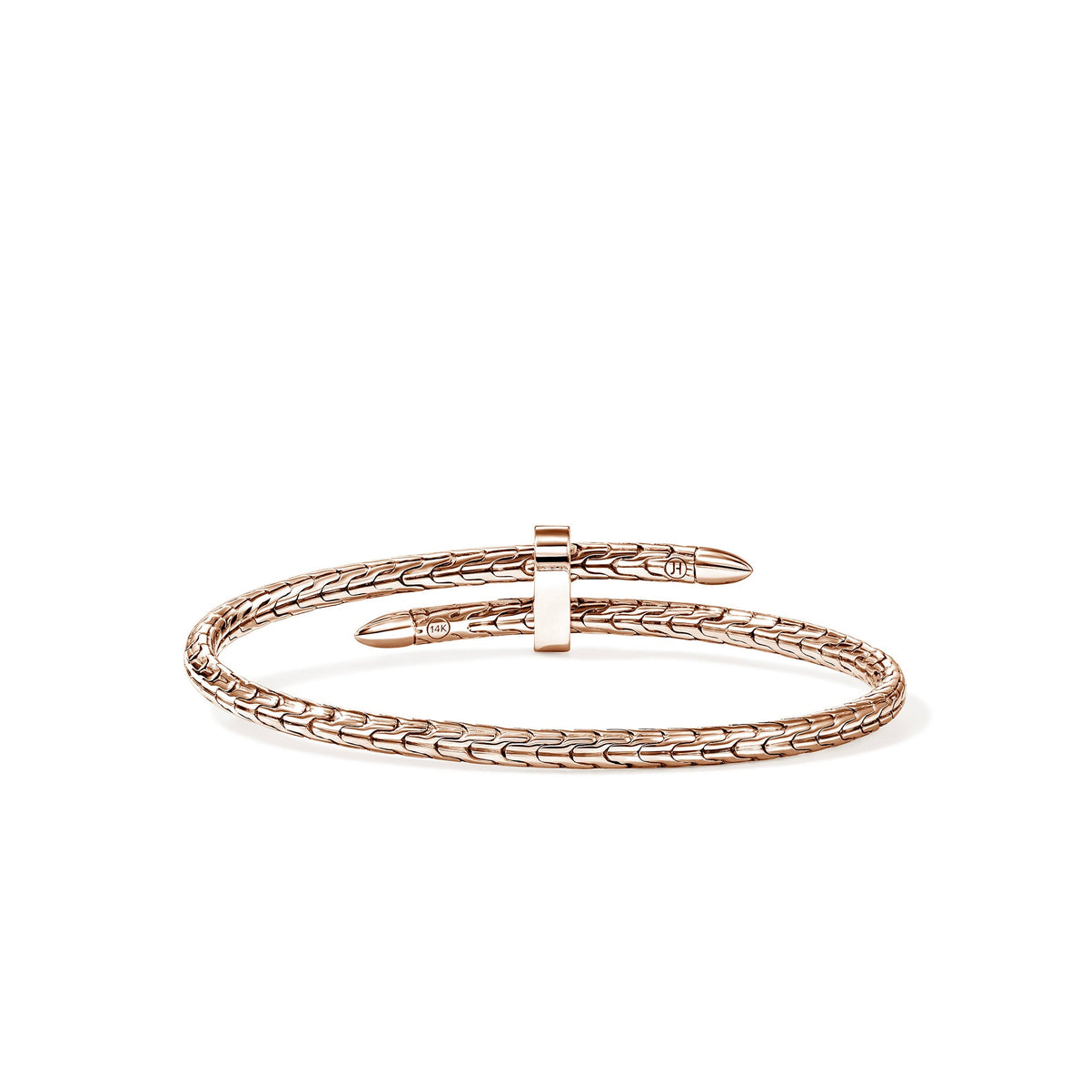 Spear Flex Cuff, Rose Gold, Diamonds, 4MM