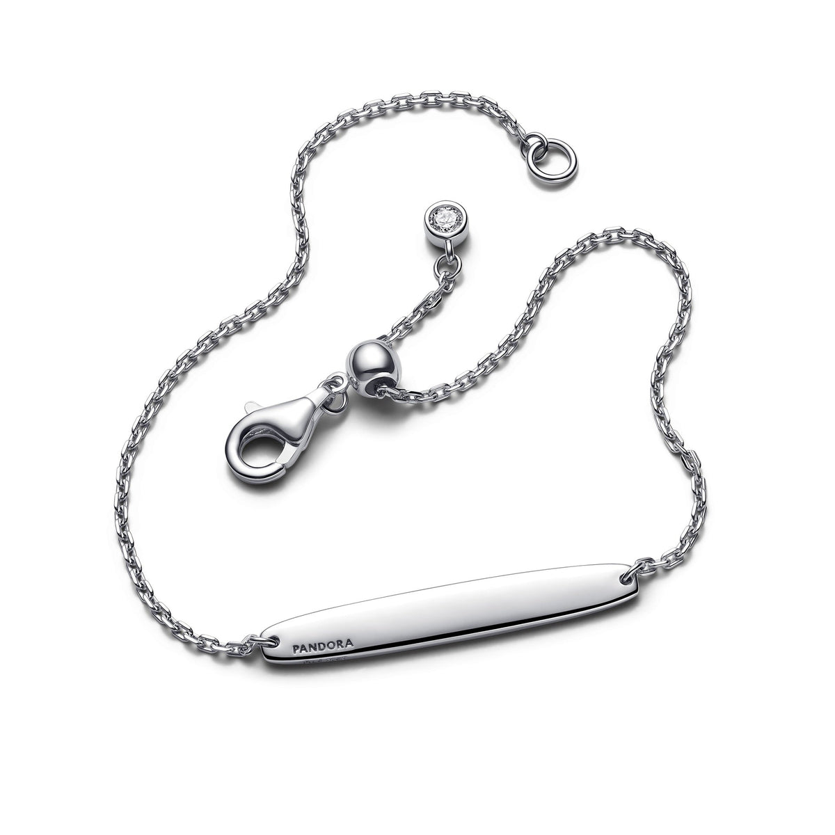 Pulsera de Cadena con Barra Grabable de Pandora