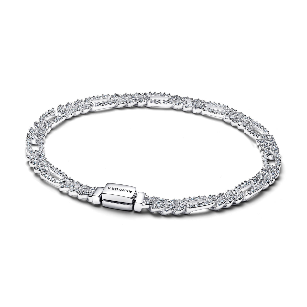 Pulsera de Cadena Cubana Ovalada de Pandora