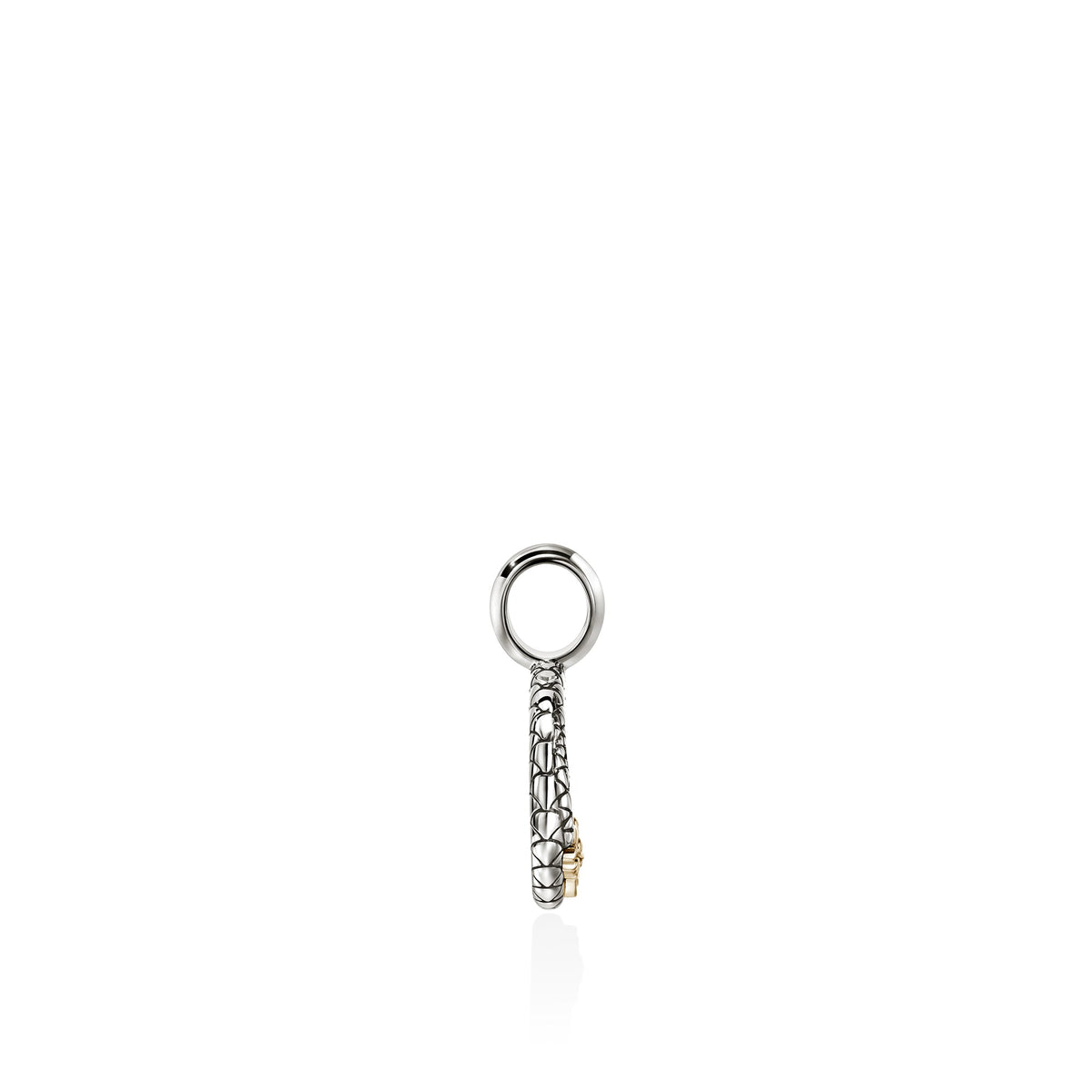 Naga Talisman Charm, Gold, Sterling Silver, Diamonds