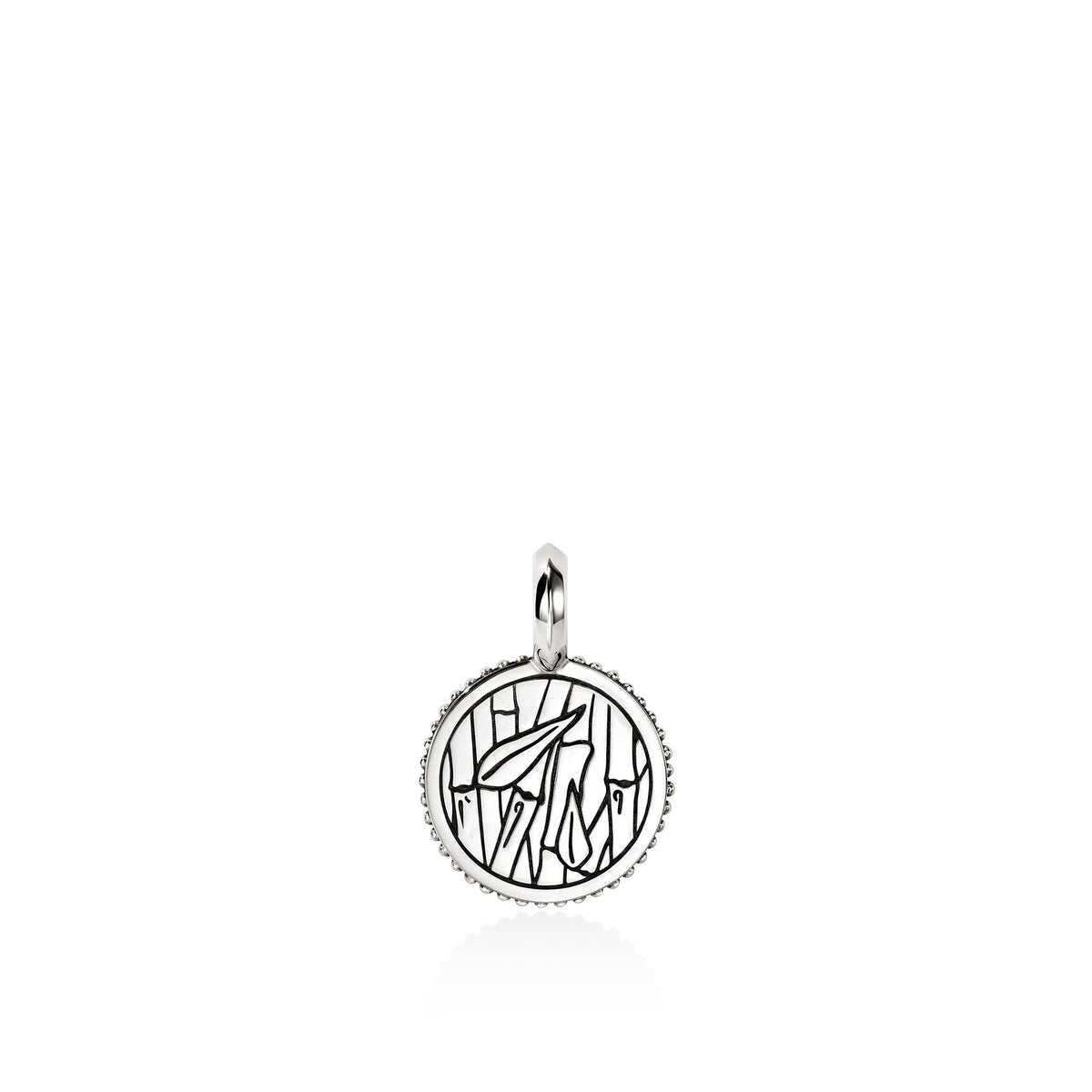 Starling Talisman Charm, Gold, Sterling Silver, Diamonds