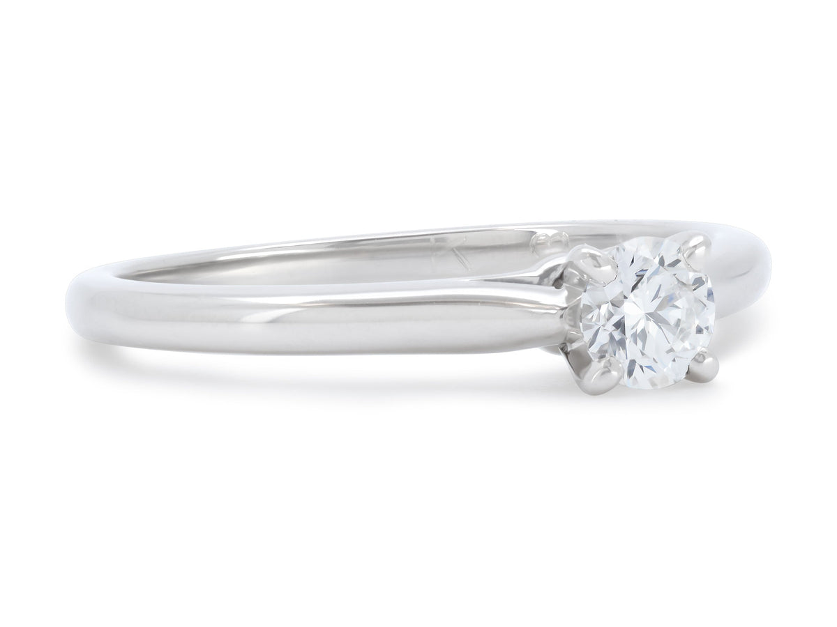 Anillo de Promesa de Diamante 'Solitaire 1895' de Cartier, 0.20 quilates, en Platino