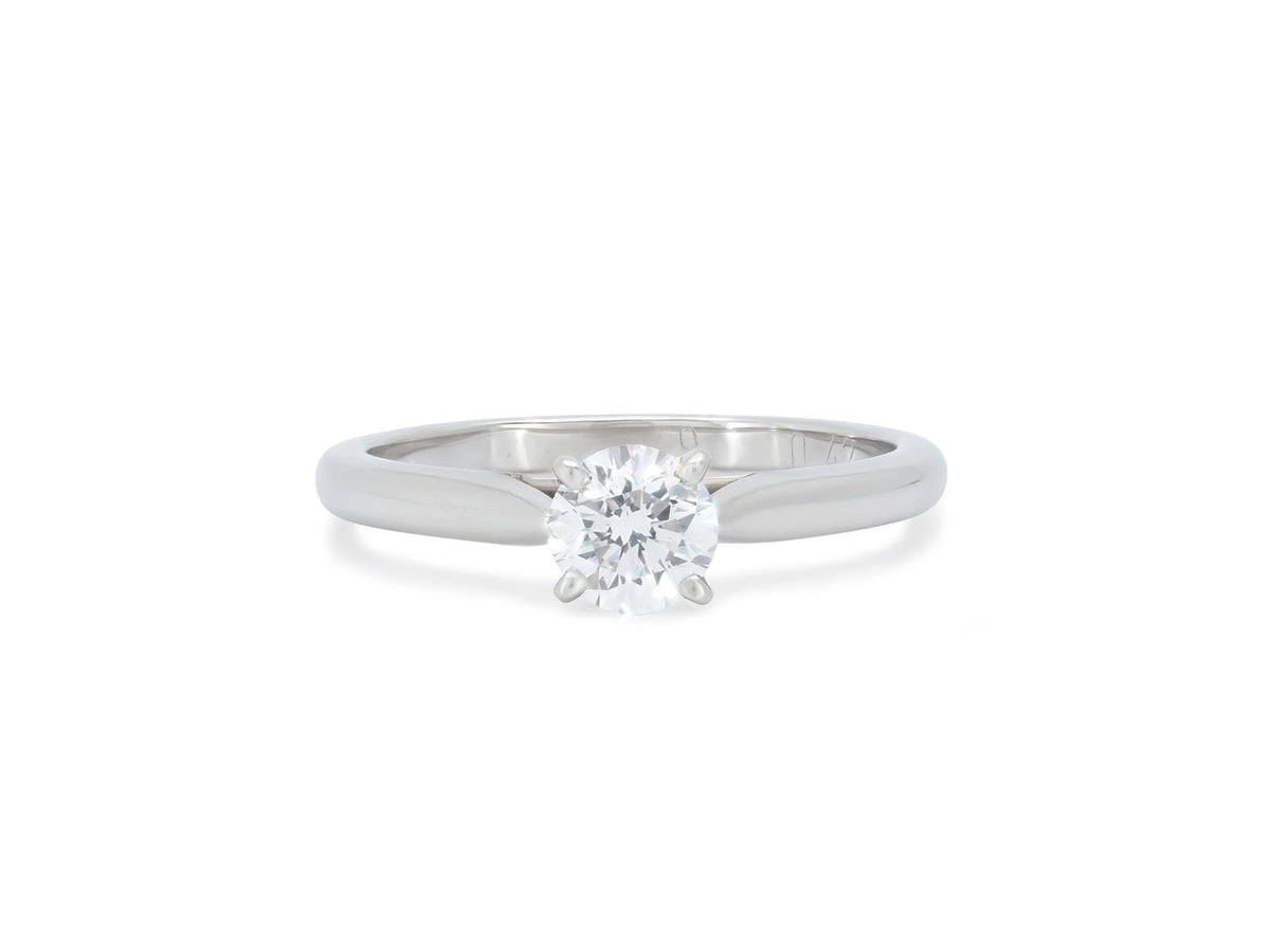 Anillo de Diamante 'Solitaire 1895' de Cartier, 0.42 quilates, en Platino