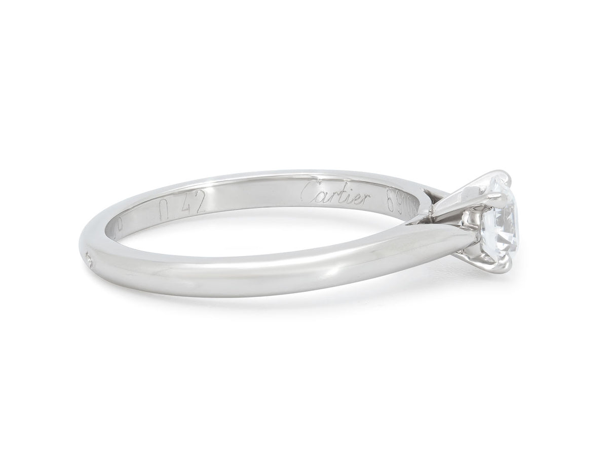Anillo de Diamante 'Solitaire 1895' de Cartier, 0.42 quilates, en Platino