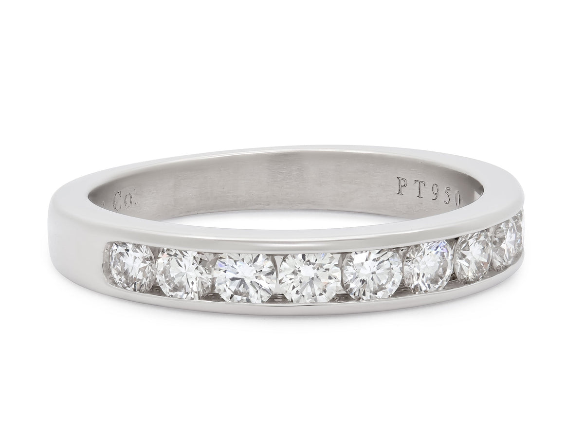 Anillo de Diamantes Medio Eternidad de Tiffany & Co. en Platino
