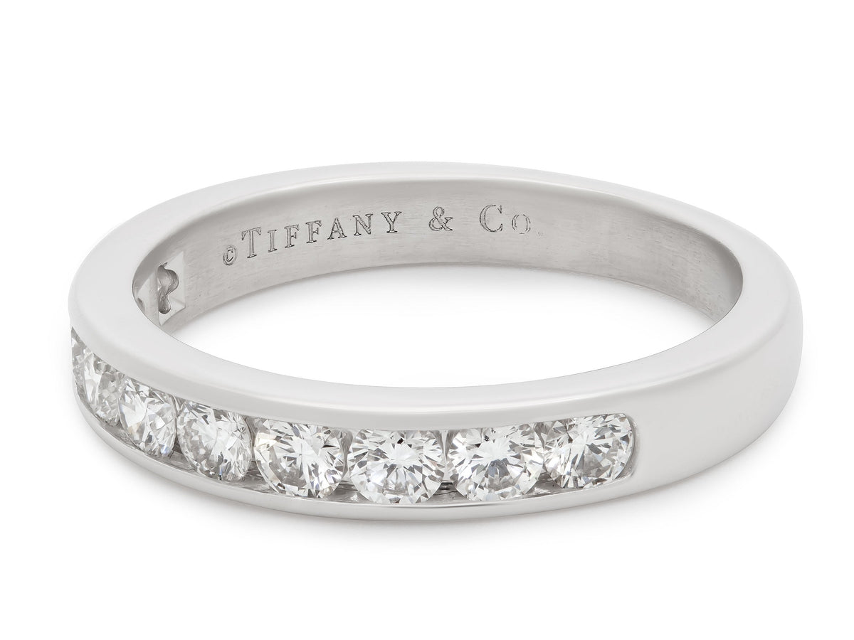 Anillo de Diamantes Medio Eternidad de Tiffany & Co. en Platino