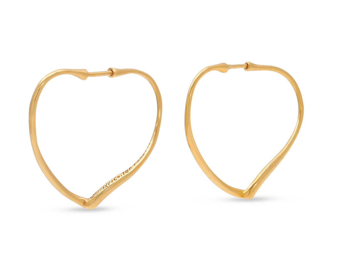 Pendientes 'Corazón Abierto' de Tiffany & Co. Elsa Peretti en Oro de 18K