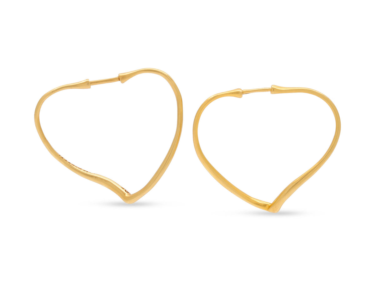 Pendientes 'Corazón Abierto' de Tiffany & Co. Elsa Peretti en Oro de 18K