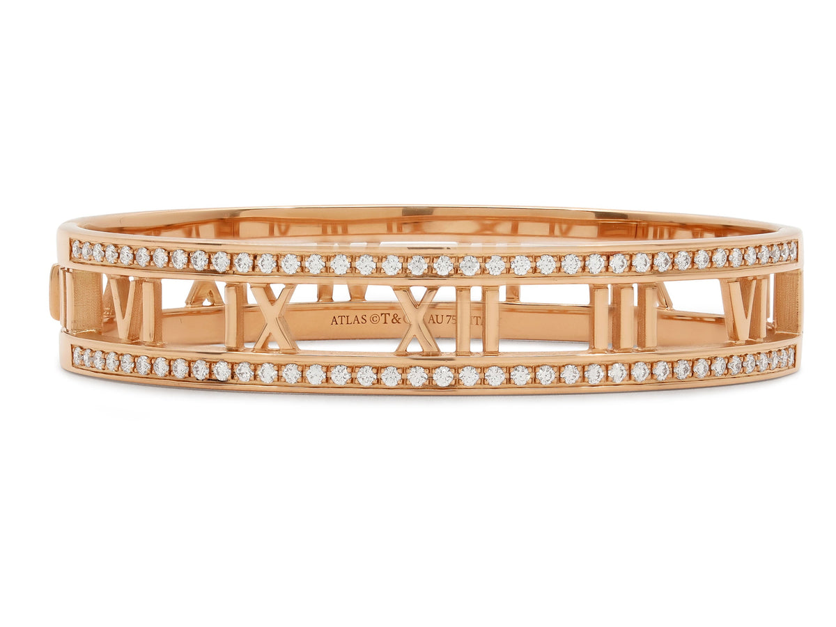 Tiffany & Co. Pulsera 'Atlas' de Diamantes en Oro Rosa de 18K