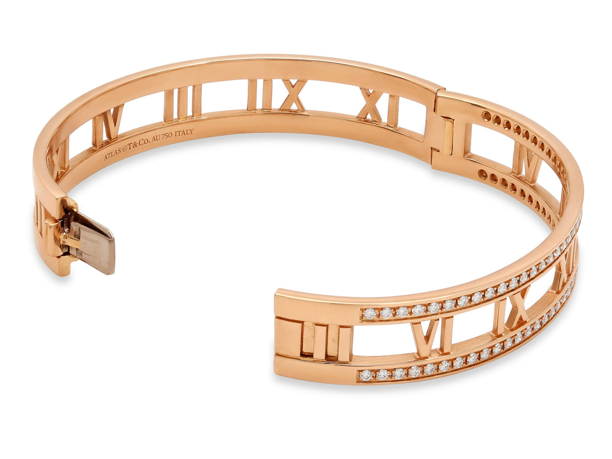 Tiffany & Co. Pulsera 'Atlas' de Diamantes en Oro Rosa de 18K
